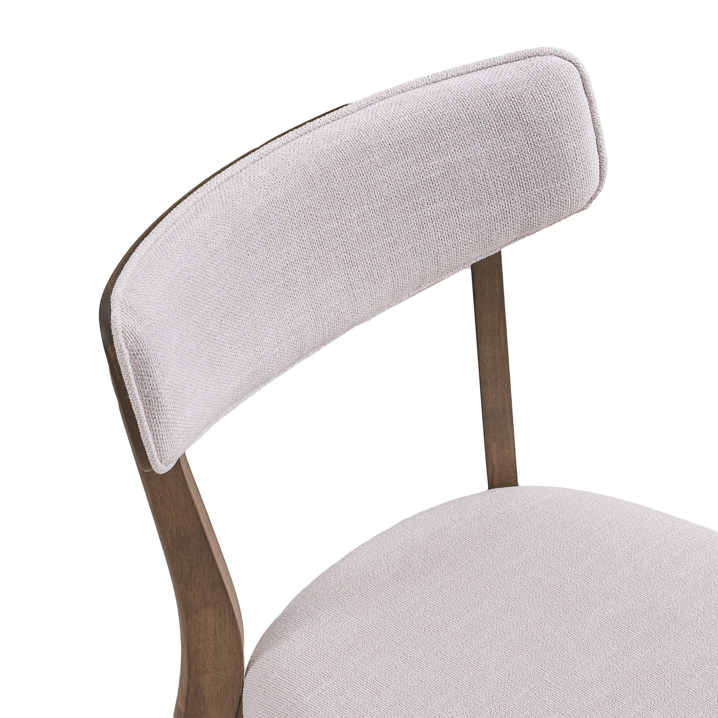 Chazz Mid-Century Modern Upholstered Rubberwood Dining Chairs (Set of 2/4) by Christopher Knight Home