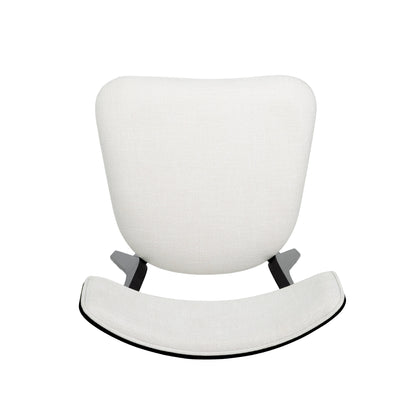 Chazz Mid-Century Modern Upholstered Rubberwood Dining Chairs (Set of 2/4) by Christopher Knight Home