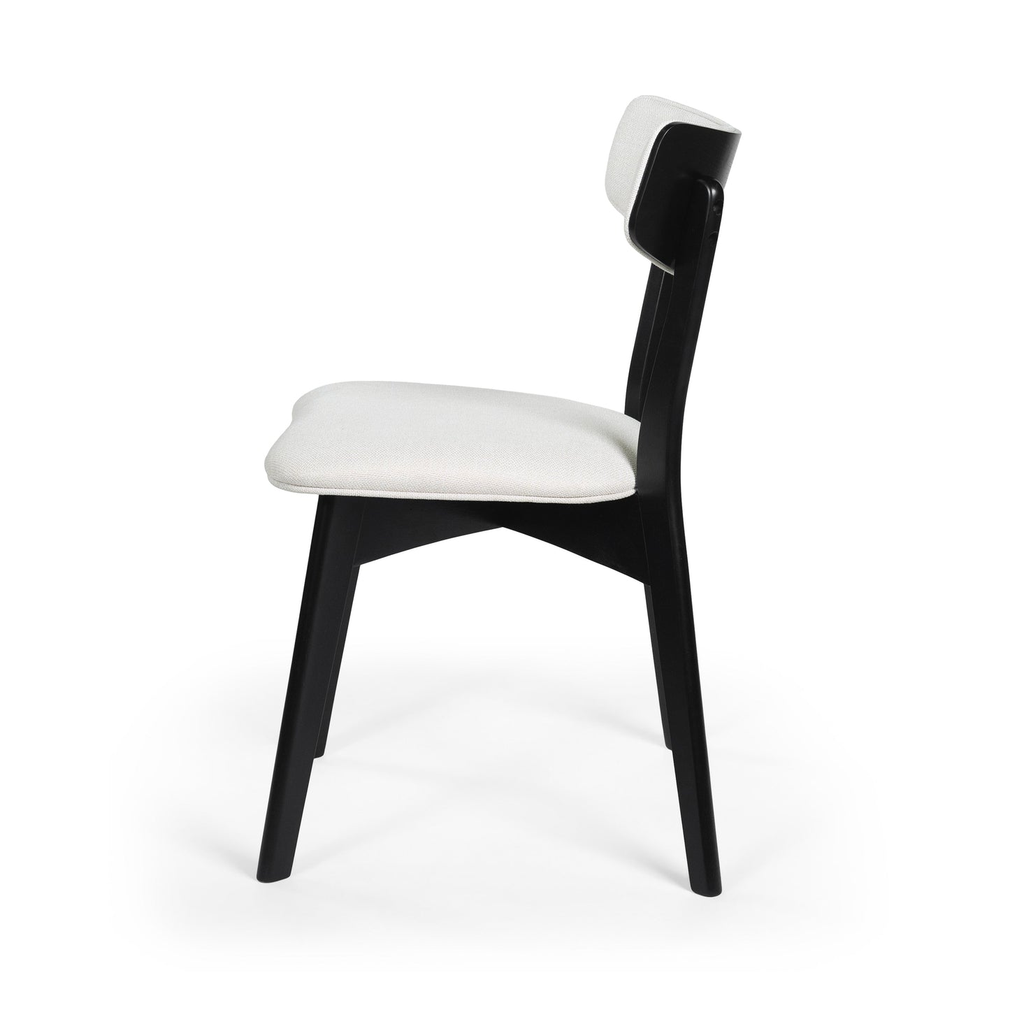 Chazz Mid-Century Modern Upholstered Rubberwood Dining Chairs (Set of 2/4) by Christopher Knight Home