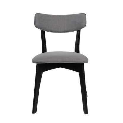 Chazz Mid-Century Modern Upholstered Rubberwood Dining Chairs (Set of 2/4) by Christopher Knight Home
