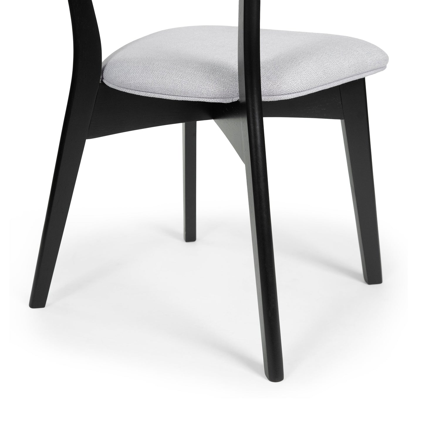 Chazz Mid-Century Modern Upholstered Rubberwood Dining Chairs (Set of 2/4) by Christopher Knight Home