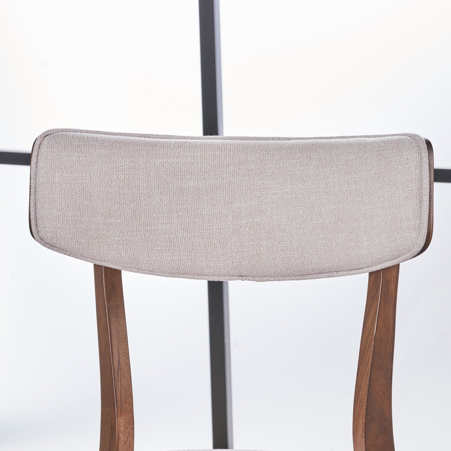 Chazz Mid-Century Modern Upholstered Rubberwood Dining Chairs (Set of 2/4) by Christopher Knight Home
