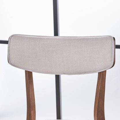 Chazz Mid-Century Modern Upholstered Rubberwood Dining Chairs (Set of 2/4) by Christopher Knight Home