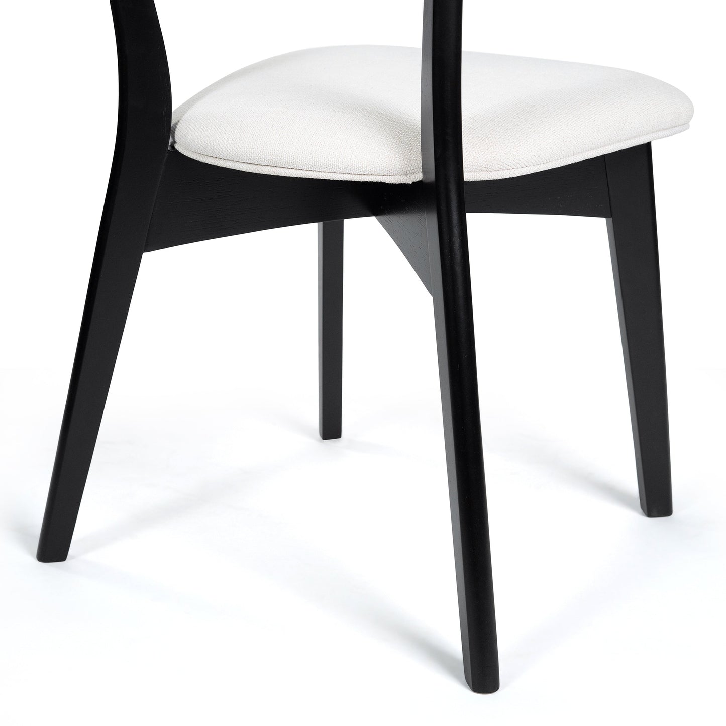 Chazz Mid-Century Modern Upholstered Rubberwood Dining Chairs (Set of 2/4) by Christopher Knight Home