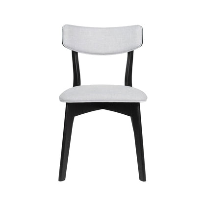 Chazz Mid-Century Modern Upholstered Rubberwood Dining Chairs (Set of 2/4) by Christopher Knight Home