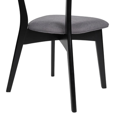 Chazz Mid-Century Modern Upholstered Rubberwood Dining Chairs (Set of 2/4) by Christopher Knight Home