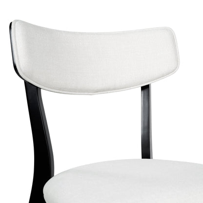 Chazz Mid-Century Modern Upholstered Rubberwood Dining Chairs (Set of 2/4) by Christopher Knight Home