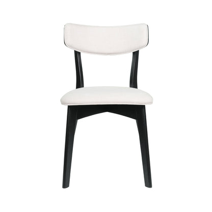 Chazz Mid-Century Modern Upholstered Rubberwood Dining Chairs (Set of 2/4) by Christopher Knight Home