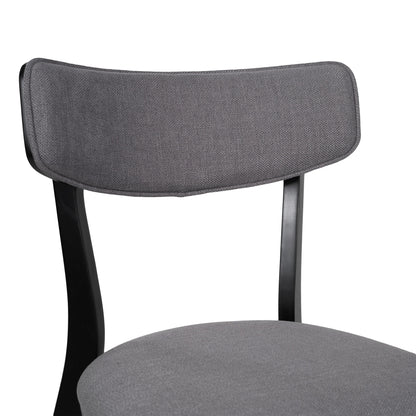 Chazz Mid-Century Modern Upholstered Rubberwood Dining Chairs (Set of 2/4) by Christopher Knight Home
