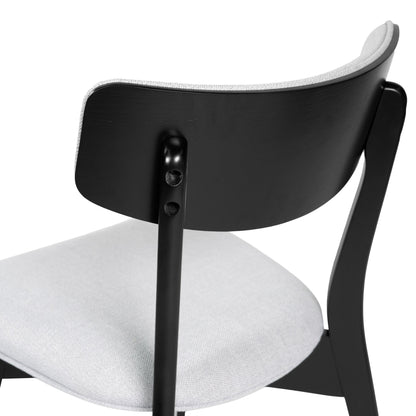 Chazz Mid-Century Modern Upholstered Rubberwood Dining Chairs (Set of 2/4) by Christopher Knight Home