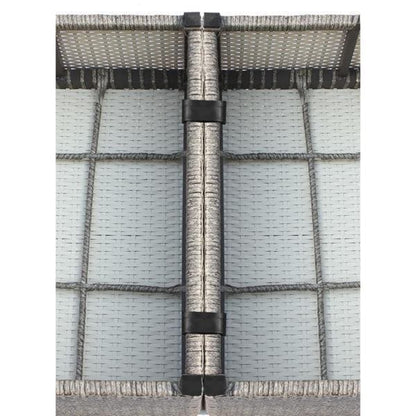Living Source International Chelsea Grey Wicker and Aluminum 12-piece Conversation Sectional Club Set