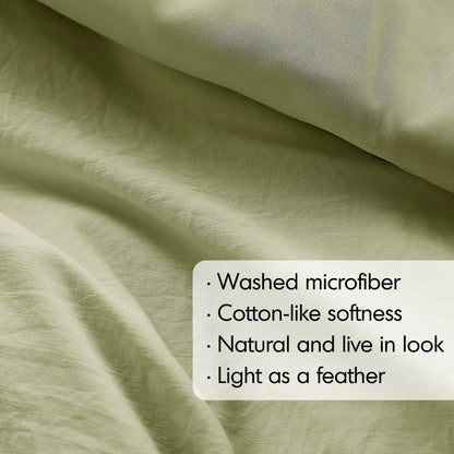 Chelsea Square Evans Pinch Pleated Soft Washed Boho Duvet Cover Set