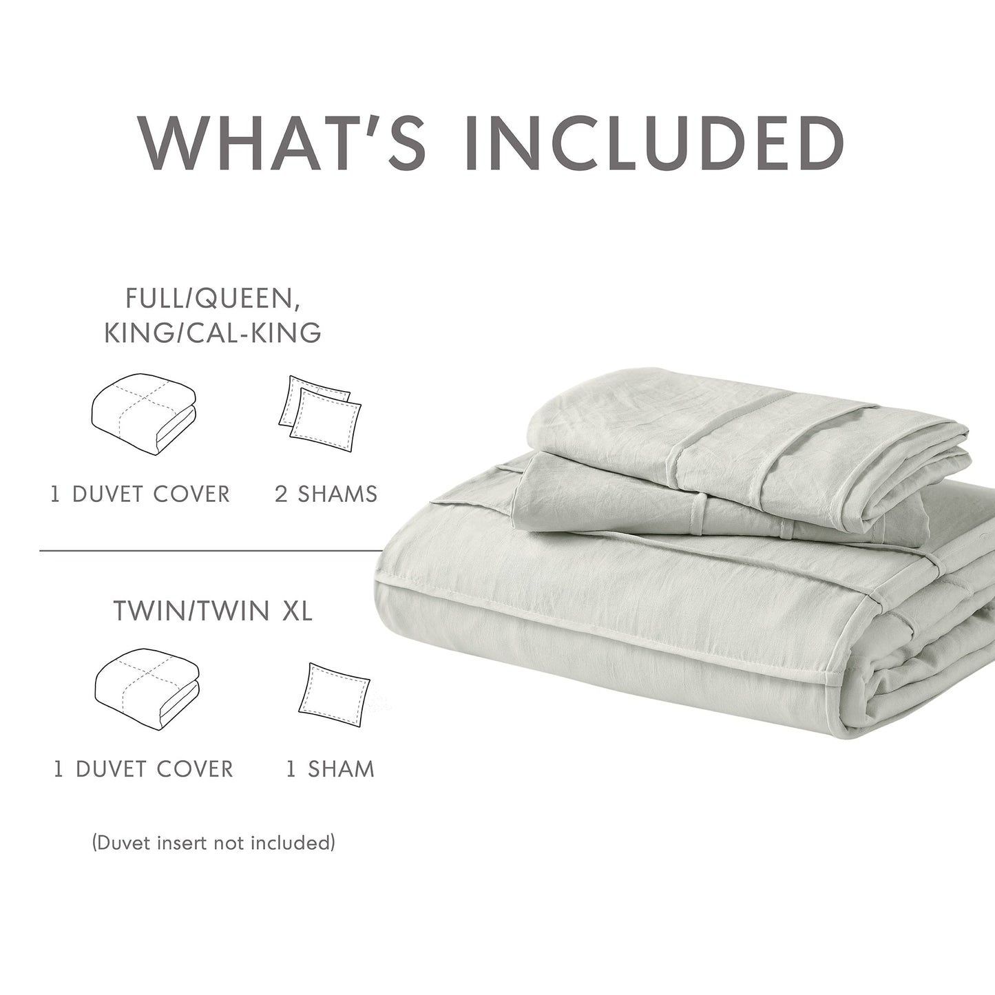 Chelsea Square Evans Pinch Pleated Soft Washed Boho Duvet Cover Set