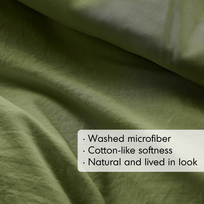 Chelsea Square Evans Pinch Pleated Soft Washed Boho Duvet Cover Set