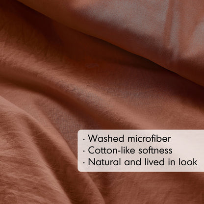 Chelsea Square Evans Pinch Pleated Soft Washed Boho Duvet Cover Set