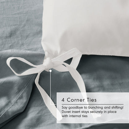 Chelsea Square Evans Pinch Pleated Soft Washed Boho Duvet Cover Set