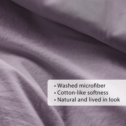 Chelsea Square Evans Pinch Pleated Soft Washed Boho Duvet Cover Set
