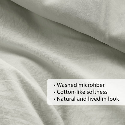 Chelsea Square Evans Pinch Pleated Soft Washed Boho Duvet Cover Set