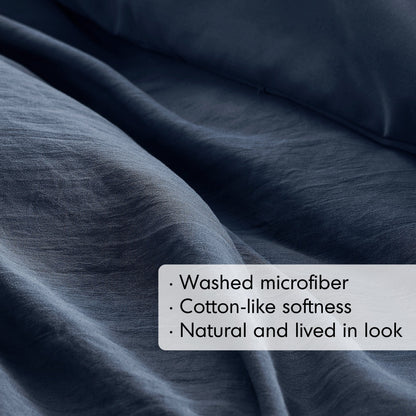 Chelsea Square Evans Pinch Pleated Soft Washed Boho Duvet Cover Set