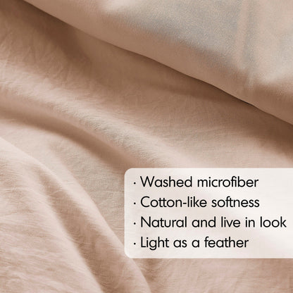 Chelsea Square Evans Pinch Pleated Soft Washed Boho Duvet Cover Set