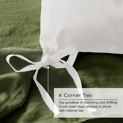 Chelsea Square Evans Pinch Pleated Soft Washed Boho Duvet Cover Set