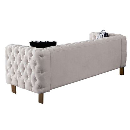 Chesterfield Modern Tufted Velvet Living Room Sofa