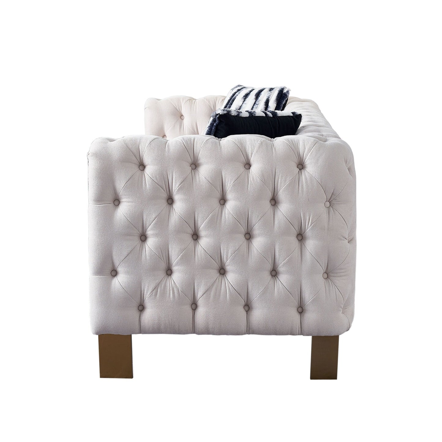 Chesterfield Modern Tufted Velvet Living Room Sofa