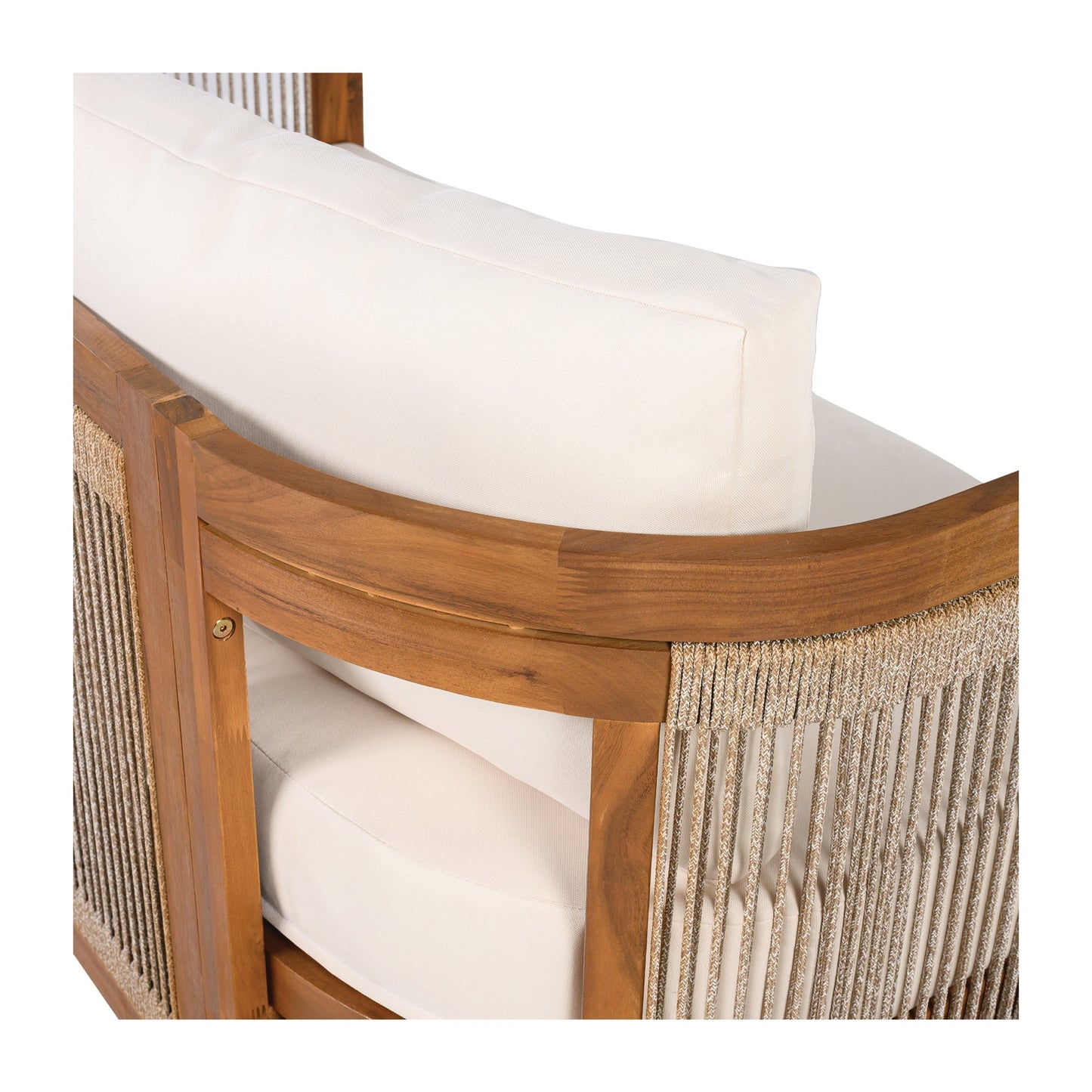 Christopher Knight Home- Sophia 4-piece Acacia Wood Outdoor Conversation Set