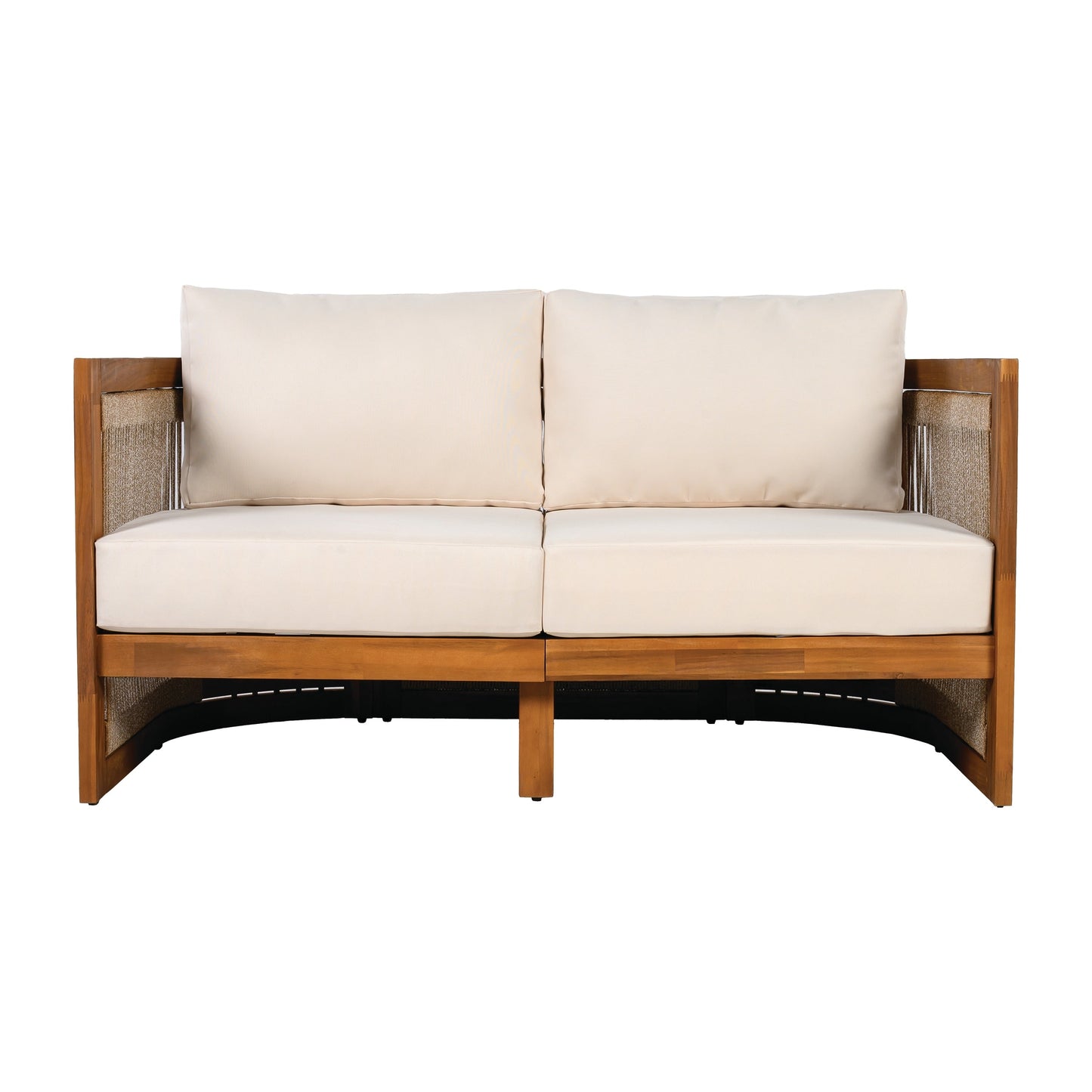 Christopher Knight Home- Sophia 4-piece Acacia Wood Outdoor Conversation Set