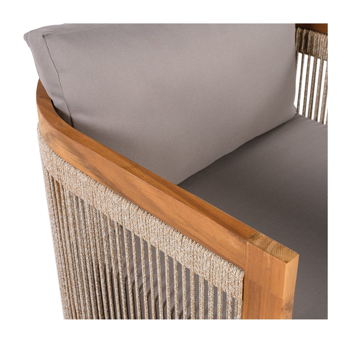 Christopher Knight Home- Sophia 4-piece Acacia Wood Outdoor Conversation Set