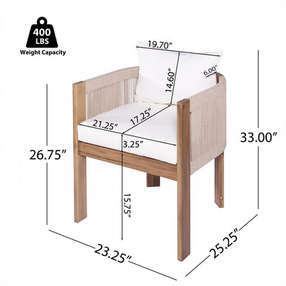 Christopher Knight Home-Benjamin Acacia Wood Outdoor 7-Piece Dining Set