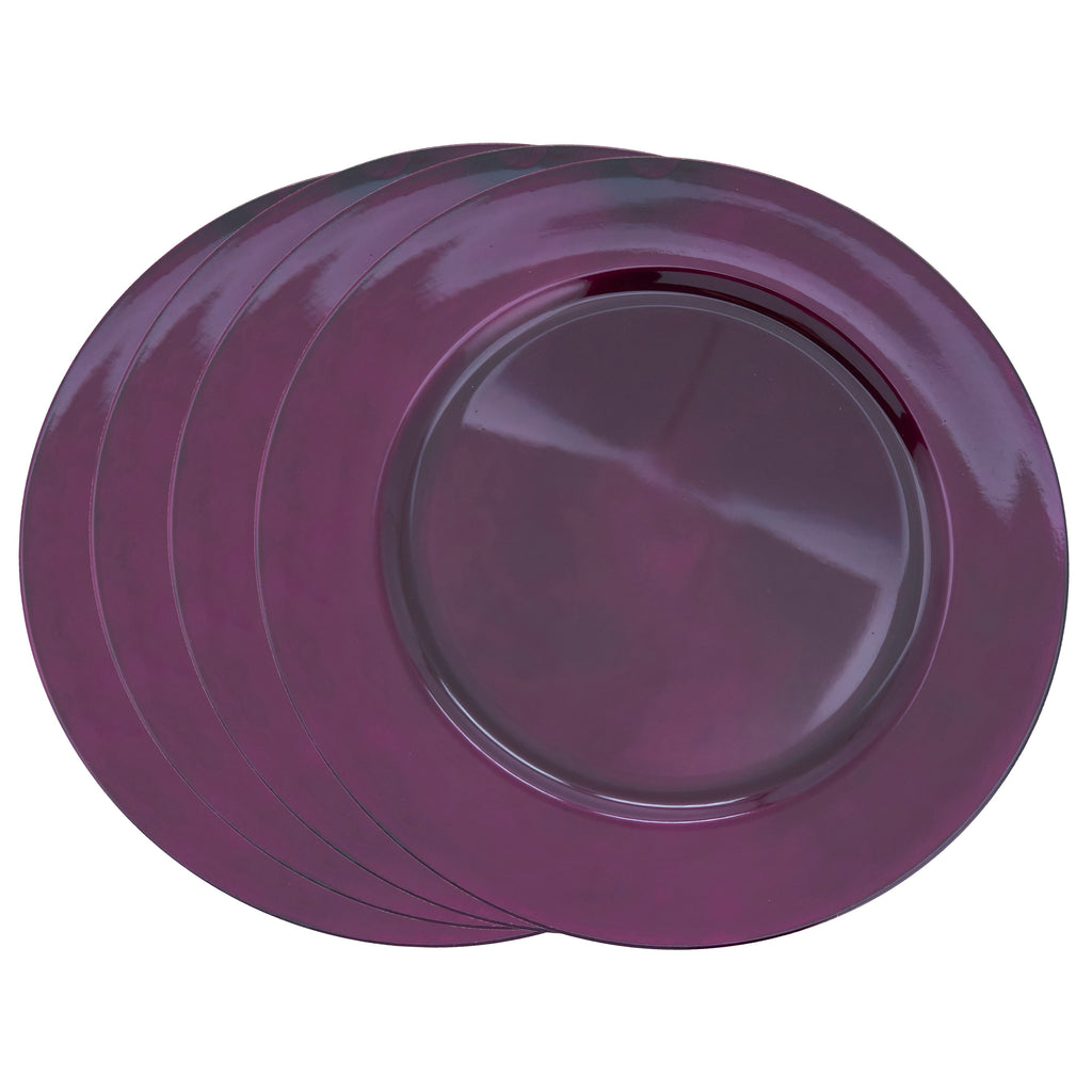 Charger Plates With Classic Design (Set of 4)