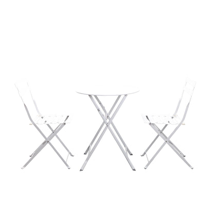 Clihome Outdoor 3 Piece Premium Steel Patio Bistro Set