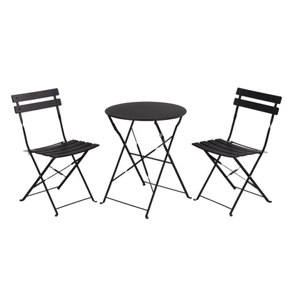 Clihome Outdoor 3 Piece Premium Steel Patio Bistro Set