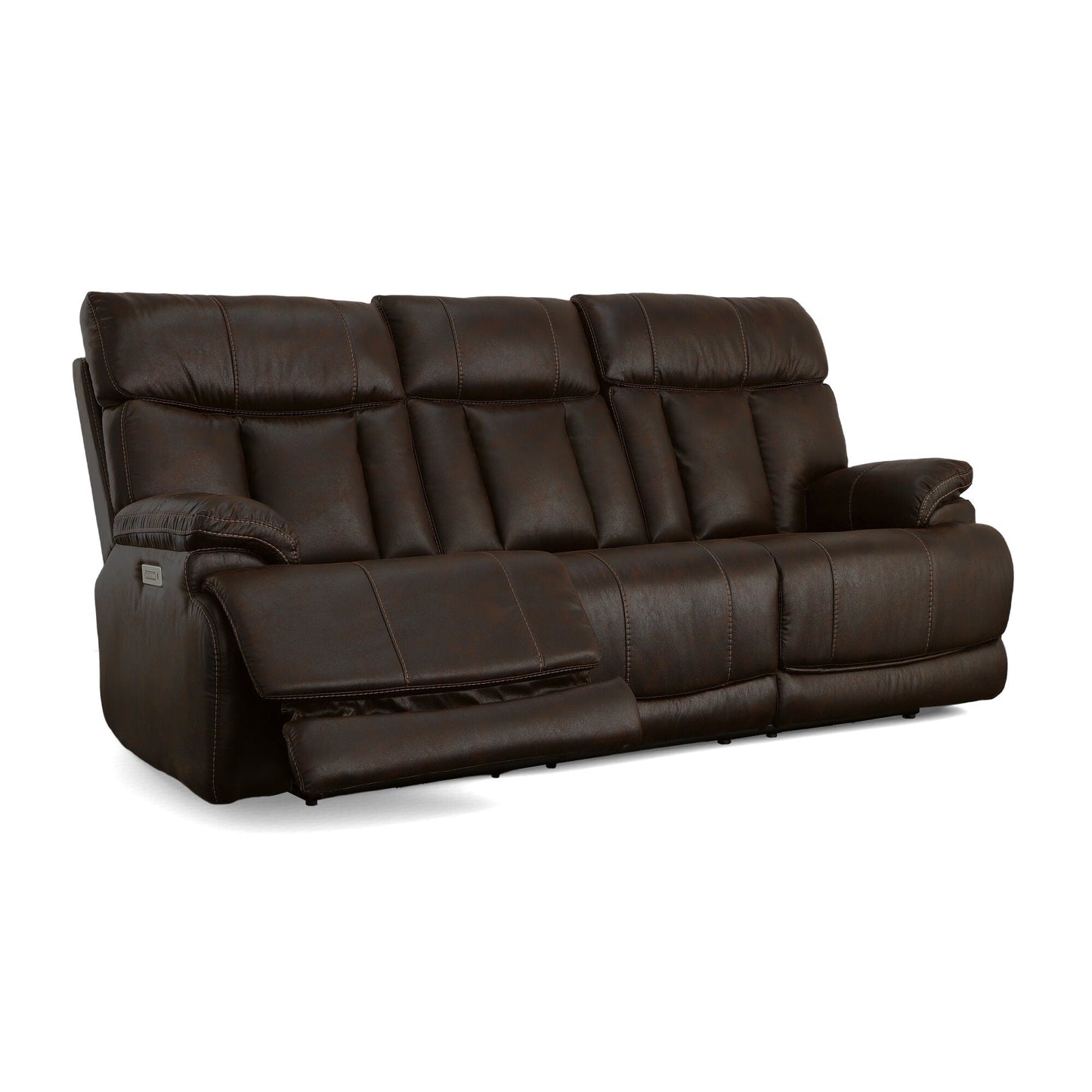Clive Power Reclining Sofa with Power Headrests & Lumbar by Flexsteel - 88 x 43 x 41