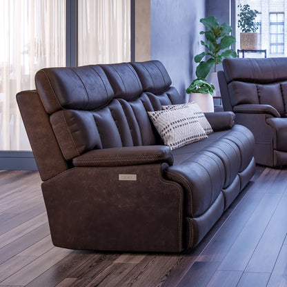 Clive Power Reclining Sofa with Power Headrests & Lumbar by Flexsteel - 88 x 43 x 41