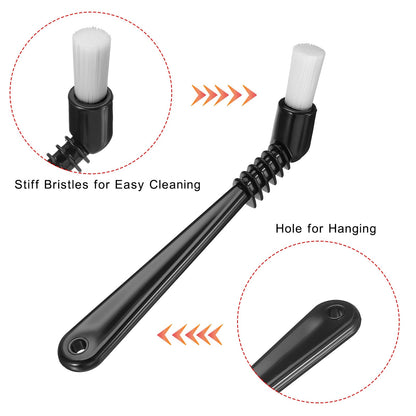 Coffee Espresso Brush Coffee Grinder Brush Coffee Cleaning Tool - White, Black