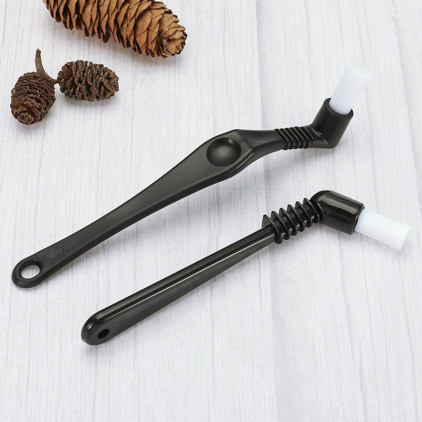 Coffee Espresso Brush Coffee Grinder Brush Coffee Cleaning Tool - White, Black