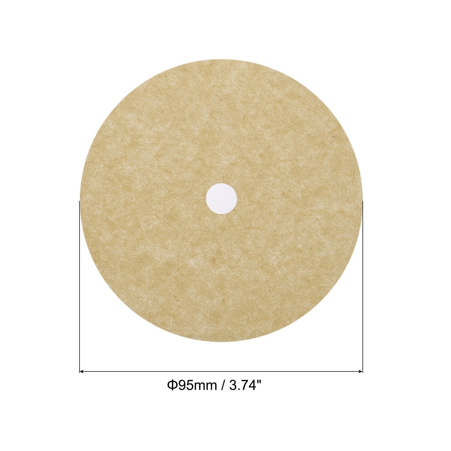 Coffee Filter Papers Disposable Round Paper with Hole Pack of 200 - 3.74 Inch