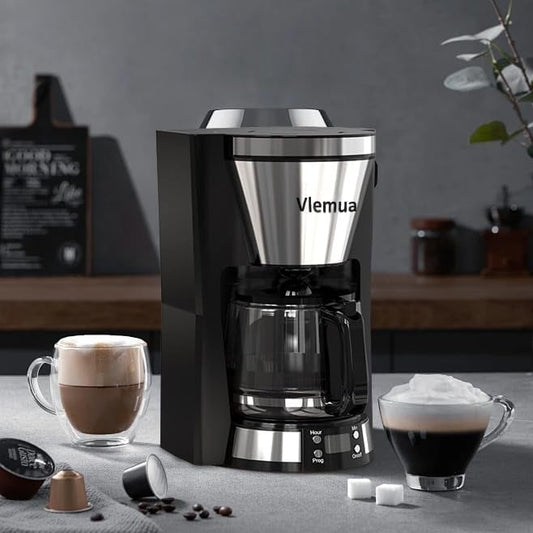 Coffee Maker with 10-Cup Programmable, Automatic Drip, Timer, Auto Shut Off, Smart Anti-Drip System, Keep-warm Plate