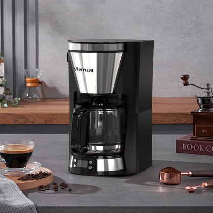 Coffee Maker with 10-Cup Programmable, Automatic Drip, Timer, Auto Shut Off, Smart Anti-Drip System, Keep-warm Plate