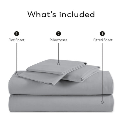 Color Sense 1200TC Premium Cotton-Blend Wrinkle-Resistant Sheet Set