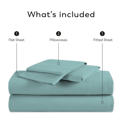 Color Sense 1200TC Premium Cotton-Blend Wrinkle-Resistant Sheet Set