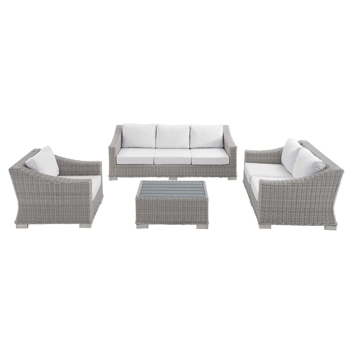 Conway Sunbrella? Outdoor Patio Wicker Rattan 4-Piece Furniture Set