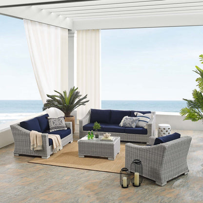 Conway Sunbrella? Outdoor Patio Wicker Rattan 4-Piece Furniture Set