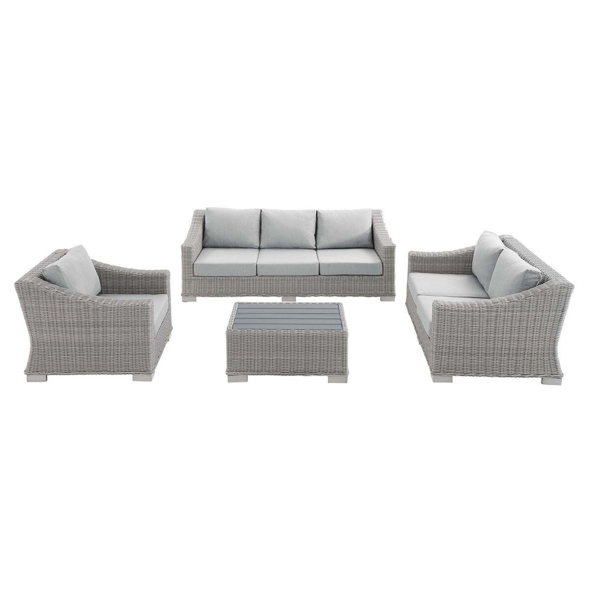 Conway Sunbrella? Outdoor Patio Wicker Rattan 4-Piece Furniture Set