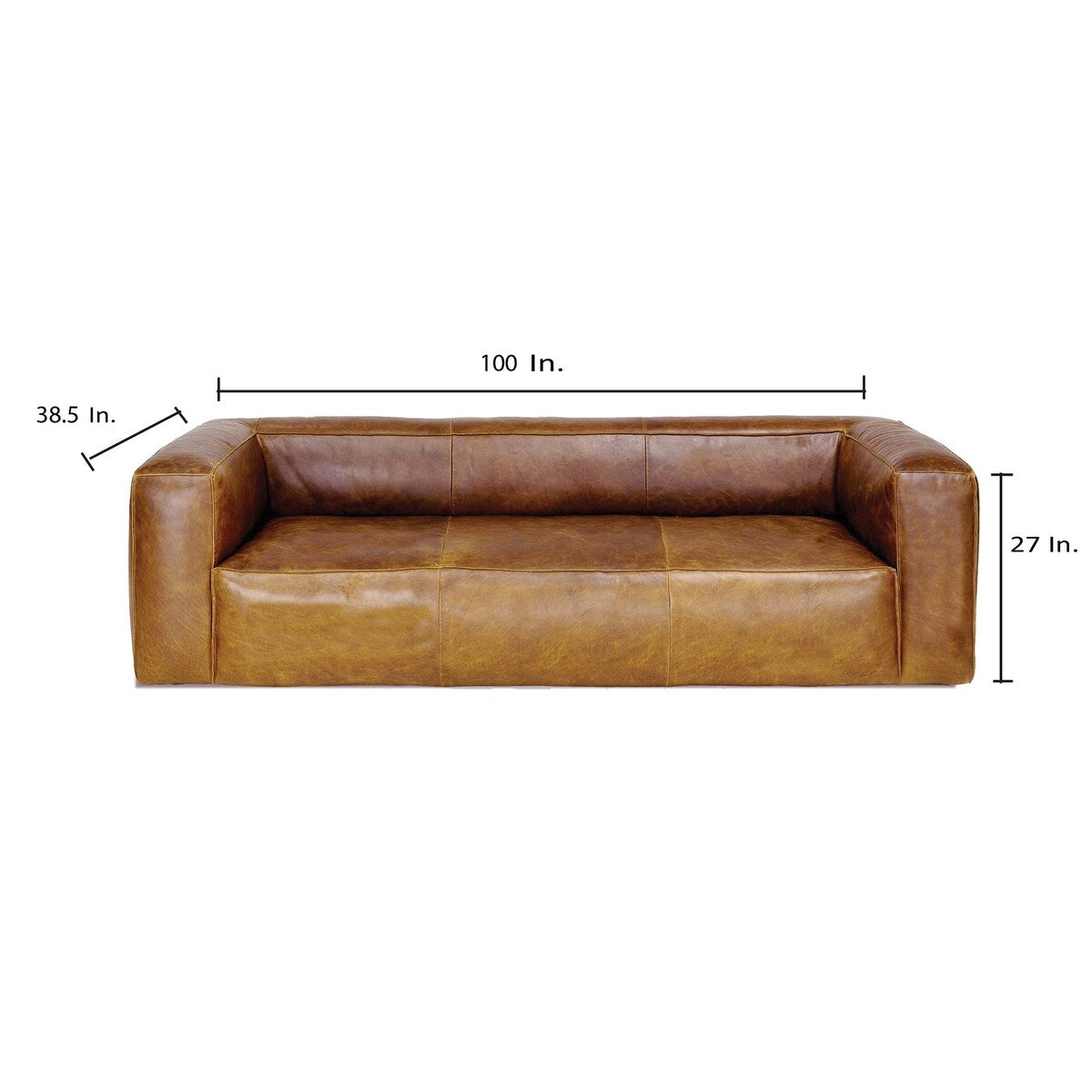 Cooper Brown Leather Sofa