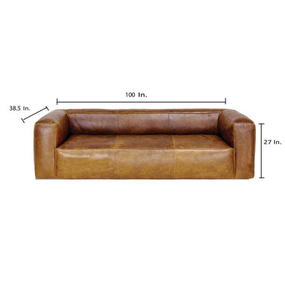 Cooper Brown Leather Sofa