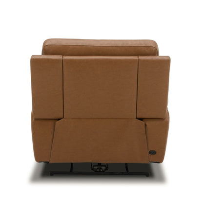 Cooper Leather Power Recliner - Camel