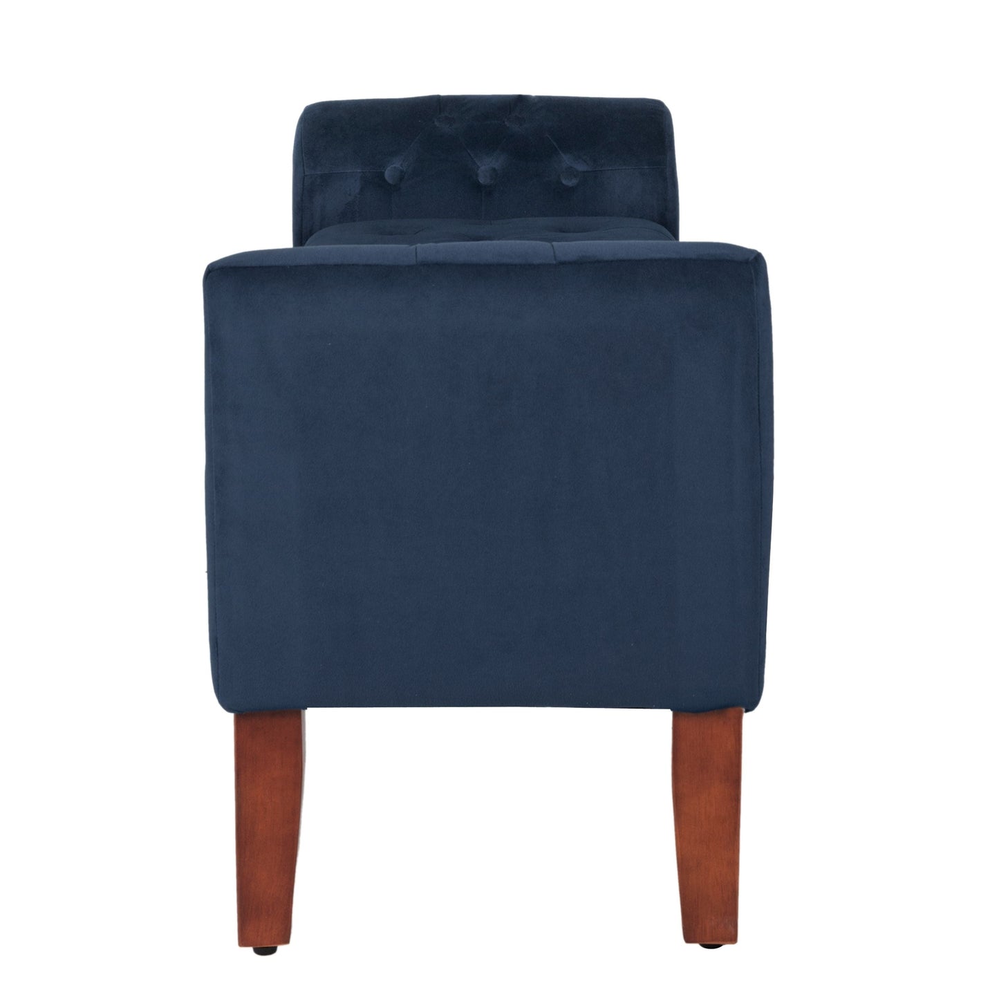 Copper Grove Malakoff Navy Velvet Storage Bench/ Settee